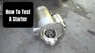 How to test your Starter Solenoid Assembly