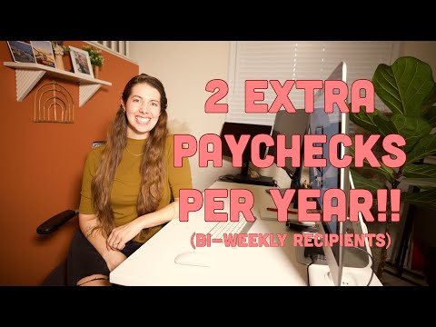 Bi-Weekly Paycheck Recipients | You get paid 2 extra paychecks every year! | Peace of the Pie