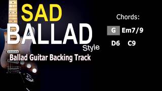 Sad Ballad #2 (SteveVai, JoeBonamassa,..) Guitar Backing Track 62 Bpm Highest Quality
