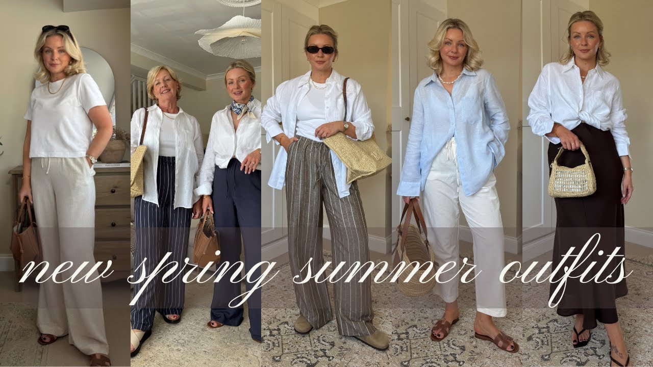 NEW SPRING SUMMER OUTFIT IDEAS AND NEW IN H&M, M&S HAUL | LAURA BYRNES