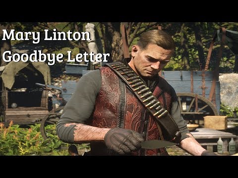 Red Dead Redemption 2 - Arthur Reads Mary Linton Goodbye Letter (Arthur Morgan's Ex Girlfriend)