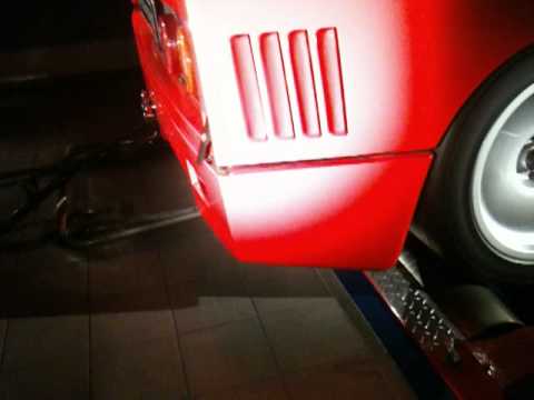 Ferrari F40 Spitting Flames ON DK Engineering's Dyno Dynamics Rolling Road www.dkeng.co.uk