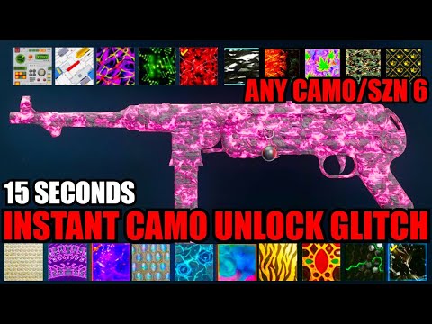 *NEW* INSTANT CAMO UNLOCK GLITCH in 15 SECONDS! SZN 6/ANY CAMO! BO6 GLITCHES! BO6 ZOMBIES GLITCH!
