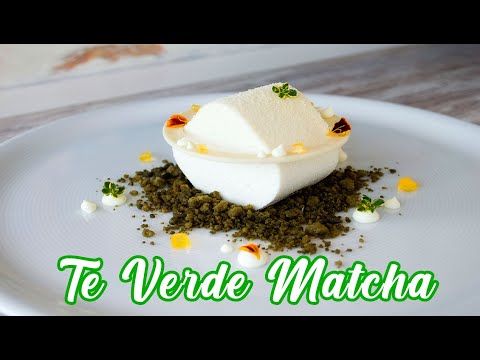 Postre de Naranja,Té Verde Matcha y Tomillo Limón