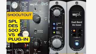 Video thumbnail for SPL DeS 500 Hardware vs SPL Dual Band De Esser Plug In by The Microphone Assassin