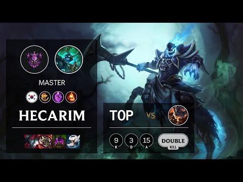 Hecarim Top vs Rumble - KR Master Patch 10.23