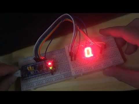 Led 7 đoạn đếm từ 0 đến 9 và ngược lại dùng stm32f103