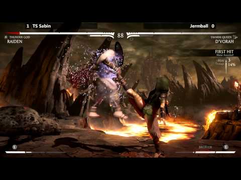 MKX @ Resistance: Voltage - TS Sabin (Raiden) vs Jermball (D'vorah) [720p/60fps]
