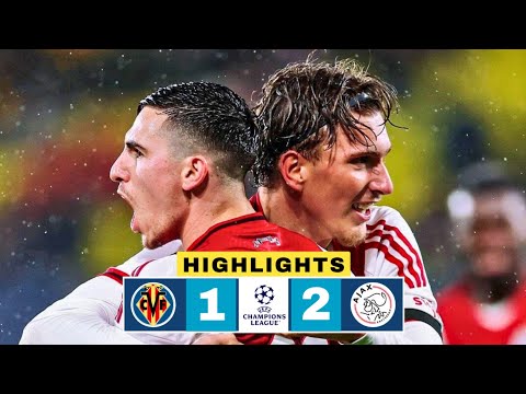 Villarreal vs Ajax 1-2 Highlights | Oscar Gloukh Freekick | UCL 2025-26 | Oliver Edvardsen Goal