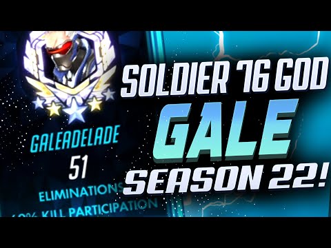 51 ELIMS - GALE DOMINATING AS SOLDIER 76! [ OVERWATCH SEASON 22 TOP 500 ]