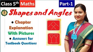 SHAPES AND ANGLES Class 5 MATH Chapter 2 (Pt 1) Full Explanation + Solutions | NCERT CBSE Math-Magic