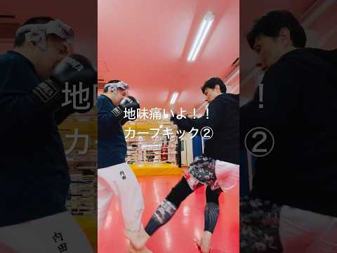 [キックボクシング　トレーニング　格闘技] 地味痛いよ！！　カーフキック② #キックボクシング #トレーニング #格闘技