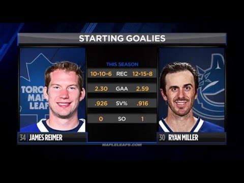 Maple Leafs Game Preview: Toronto at Vancouver - February 13, 2016