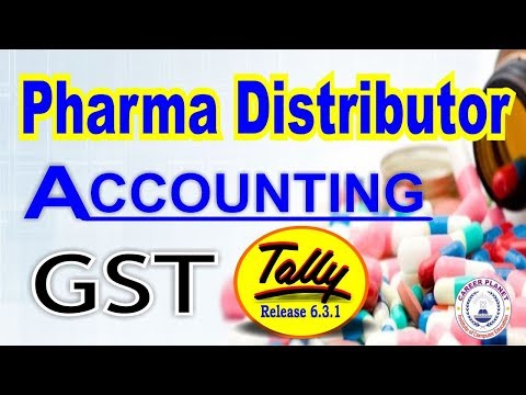 Tally ERP 9 GST Pharma Distributor Accounting| Medical Store Accounting|Batch wise detail in Tally