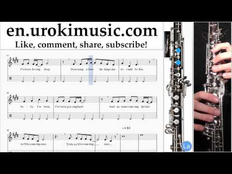 How to Play Oboe OneRepublic - Counting Stars Part#2 Melody School Learn Class Course Tutorial