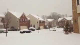 preview picture of video 'Snow in Clarksburg Maryland'