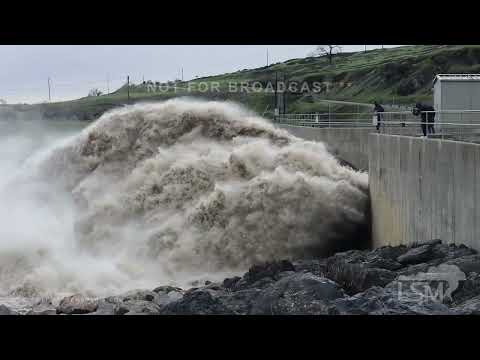 01-16-2023 Orland, CA - Flood Control, Dam Spillway Release