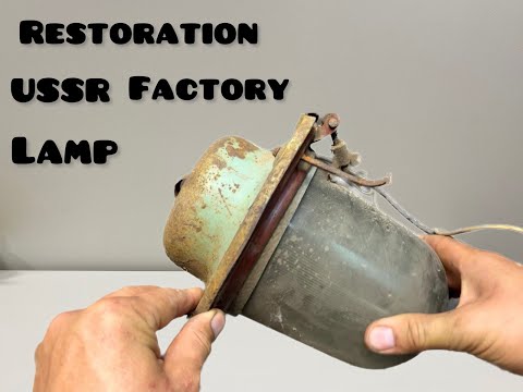 Restoration Antique USSR Factory Lamp