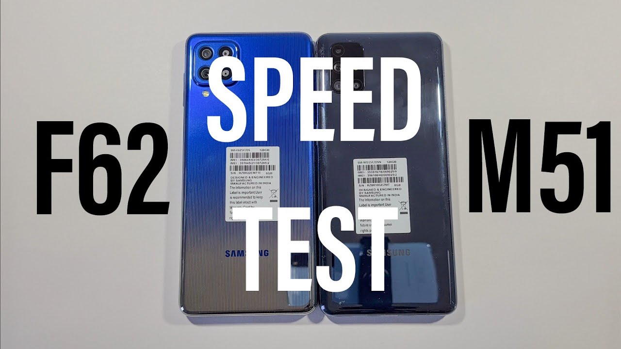 Samsung F62 vs Samsung M51 Speed Test