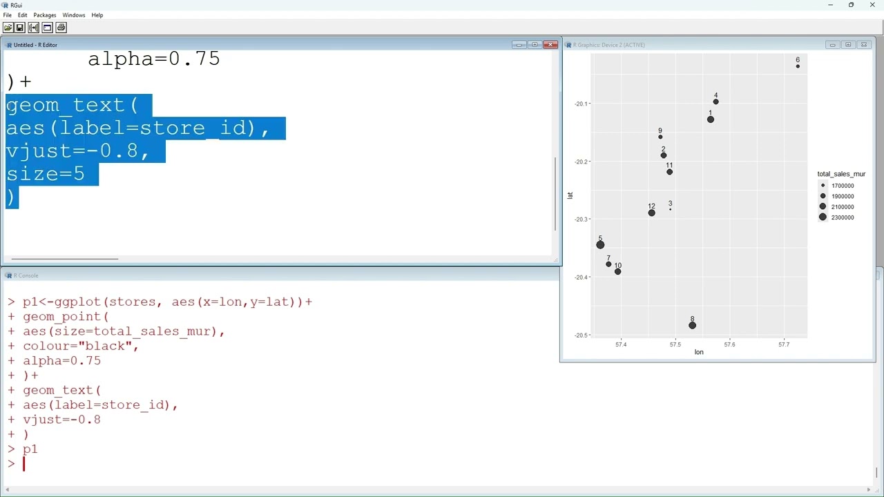 Point Map in R