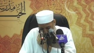 صورة مؤثر جدا : تأثر الشيخ أبو إسحاق الحويني بقصة عمر رضي الله عنه