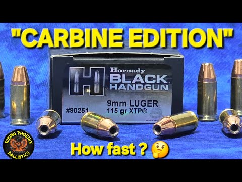 Does a Carbine Length Barrel Change 9mm? Hornady Black 115gr Gel Test