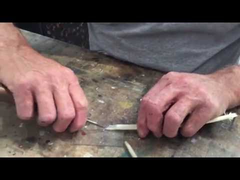 How to cut a quill pen