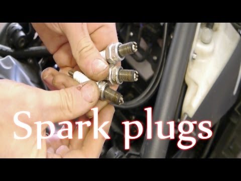 Tiger 800 - Spark Plugs removal + re-fit