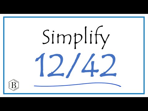 How to Simplify the Fraction 12/42