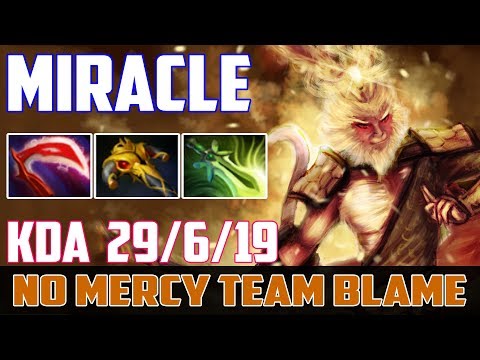 Miracle Monkey King | No Mercy Team Blame | Dota 2 Gameplay 2017