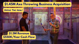 He Bought A $1.45M Axe Throwing & Escape Room Business (2 Locations) - Full Tour!