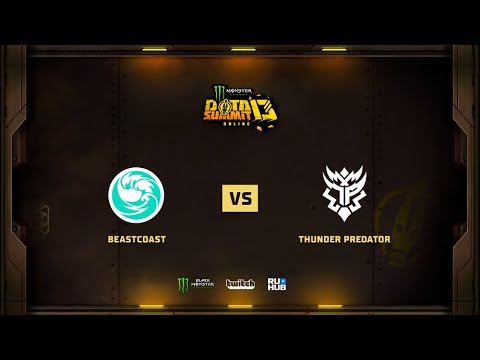 beastcoast vs Thunder Predator, Monster Energy DOTA Summit 13: NA, bo2, game 1 [Adekvat & Mila]