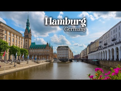 Hamburg, Germany Walking Tour - 4K Ultra HD