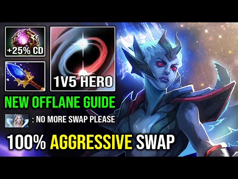 100% UNKILLABLE HERO Vengeful Spirit Octarine Aggressive Swap | NEW Offlane Guide Dota 2