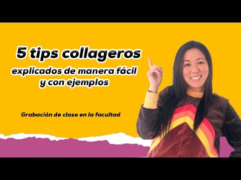 Clase de collage en la facultad