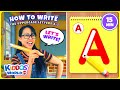 How To Teach Kids To Write ABC Letters Learning Easy Writing The Alphabet Uppercase Letters A Z