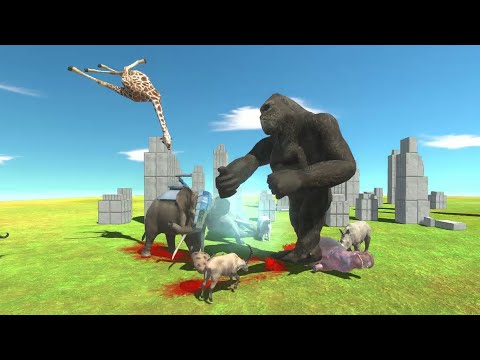 Kong vs Modern Mammals - Animal Revolt Battle Simulator