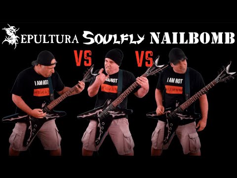 Sepultura VS Soulfly VS Nailbomb (Guitar Riffs Battle)