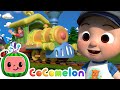 The Wheels On The Train Go Round And Round CoComelon Kids Songs Nursery Rhymes