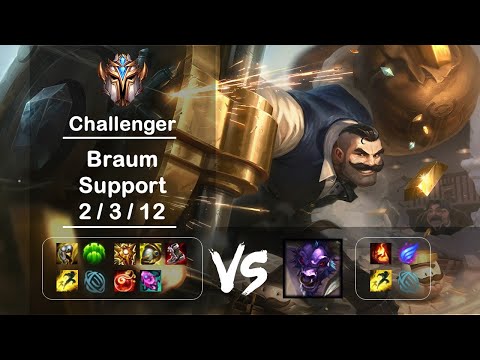 [4K] KR Challenger Support Braum vs Alistar Ep.1325