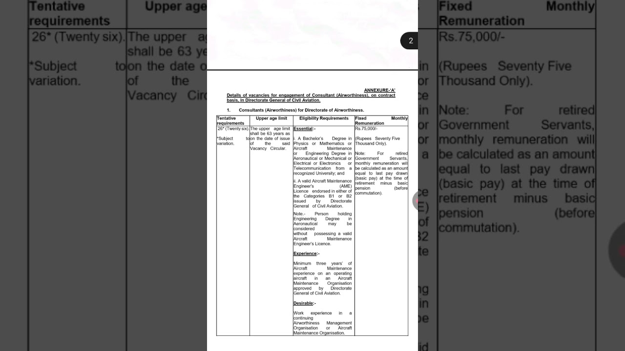 DGCA Recruitment 2025||Opportunities for Aeronautical Engineers||75K Salary||Last date October 21