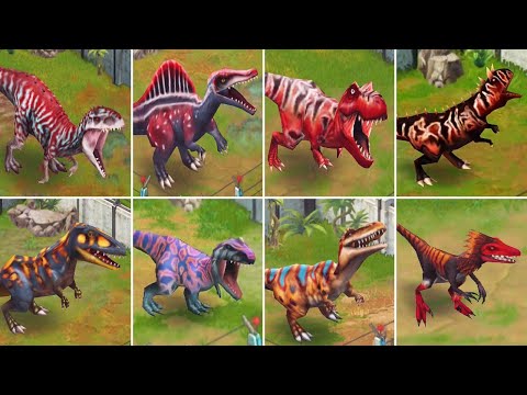 ALL CARNIVORE DINOSAURS - Jurassic Park Builder
