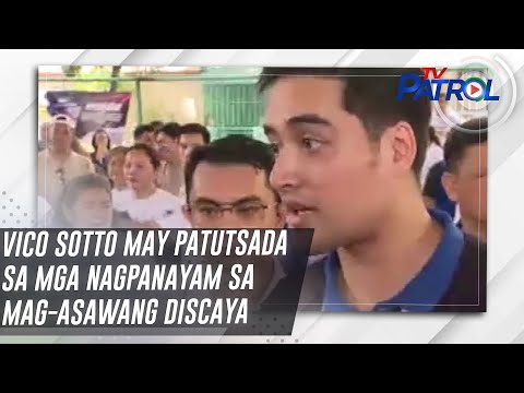 Vico Sotto may patutsada sa mga nagpanayam sa mag-asawang Discaya | TV Patrol