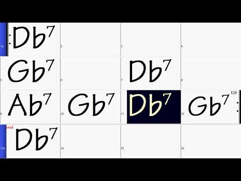 Db Major 100bpm - 12 Bar Blues Backing Track In All 12 Keys