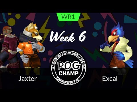 Pog Champ Summer Series #6 Melee - WR1 - Jaxter (Fox, Ganon) vs Excal (Falco)