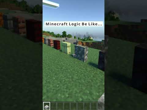 Slabs: Minecraft Logic Be Like... #shorts #chronicoverride