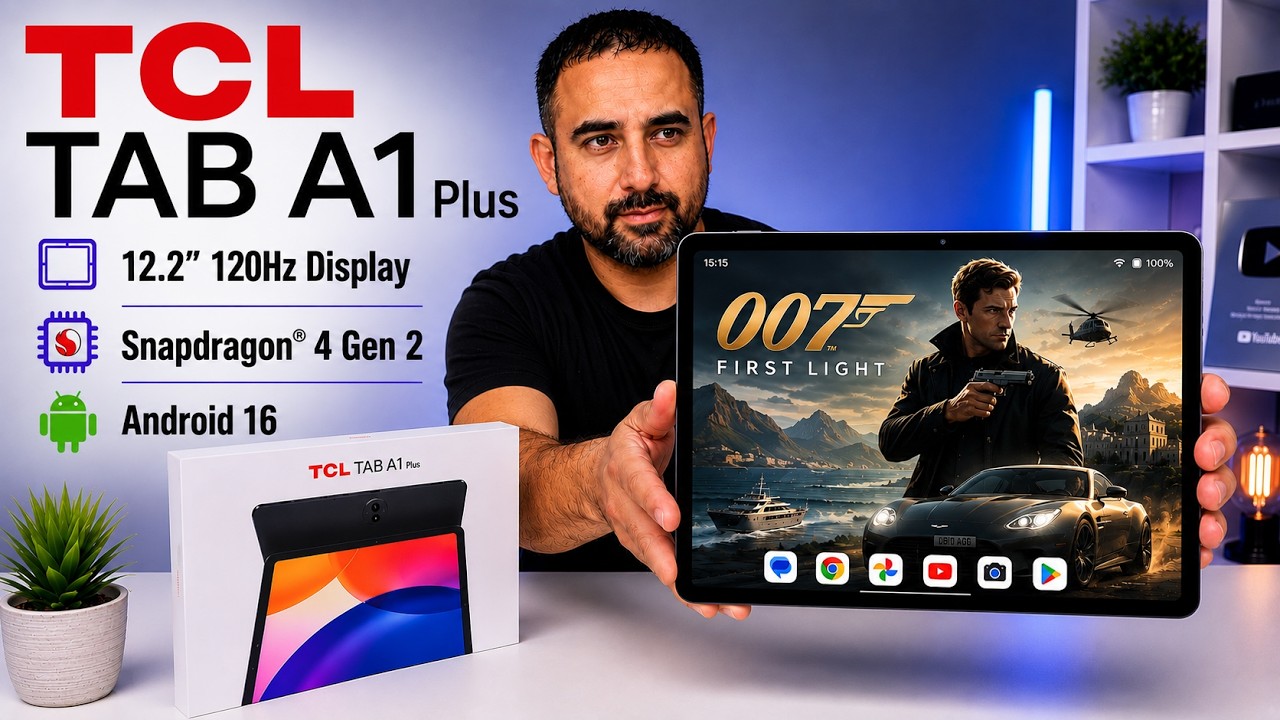 Miniatura da avaliação em vídeo de Tablet TCL A1 Plus 128GB Tela 12,2 Polegadas