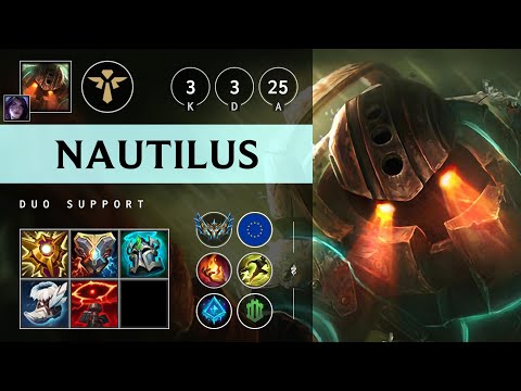 Nautilus Support vs Janna - EUW Challenger Patch 25.09
