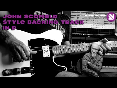 JOHN SCOFIELD STYLE BACKING TRACK IN D