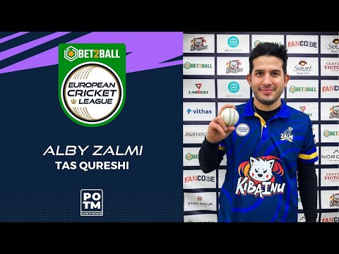 POTM: T.Qureshi - ALZ vs MSK | Highlights | Bet2Ball European Cricket League Day 4, Group D | ECL22